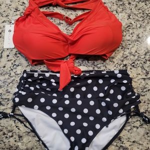 Holipick Women’s High Waisted Bikini Set Two Piece Tummy Control Swimsuit.